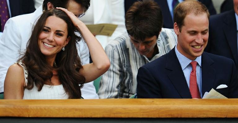 Catherine e William nesta segunda-feira, 27, em Londres - Getty Images