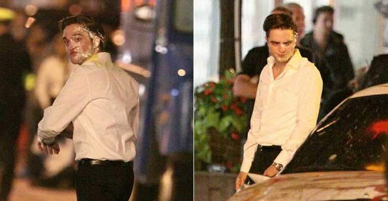 Robert Pattinson nas filmagens de 'Cosmopolis' - City Files