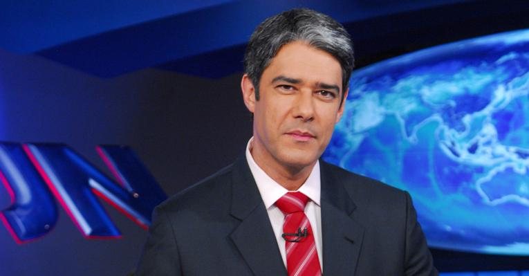 William Bonner, no Jornal Nacional - TV Globo/João Miguel Júnior