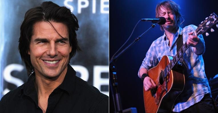 Tom Cruise e Thom Yorke, da banda Radiohead - Getty Images