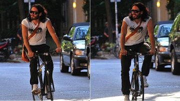 Russell Brand deixa clínica do A.A. sorridente - City Files