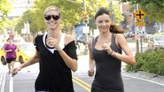 Heidi Klum e Miranda Kerr correm juntas em Nova York - Getty Images