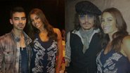 Sofia Vergara com Joe Jonas e Johnny Depp - Reprodução / Twitter