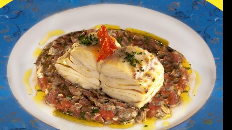 Bacalhau e Refogado de vôngole - ANDRÉ CTENAS