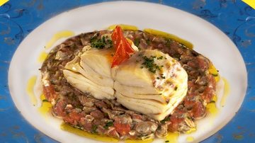 Bacalhau e Refogado de vôngole - ANDRÉ CTENAS