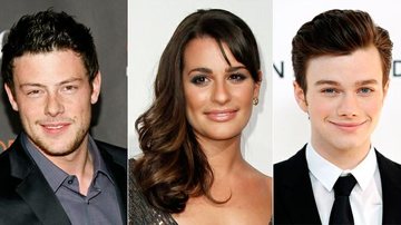 Os astros Cory Monteith, Lea Michelle e Chris Colfer, de 'Glee' - Reuters