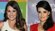 Lea Michele e Idina Menzel, do seriado 'Glee' - Getty Images