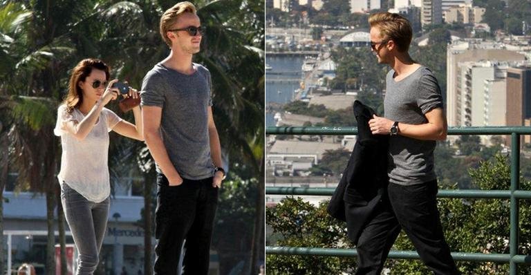 Dia de turista para Tom Felton - Gabriel Reis e Andre Freitas / AgNews