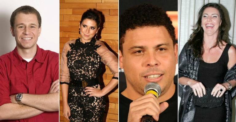 Tiago Leifert, Fernanda Paes Leme, Ronaldo e Glenda Kozlowski - Rede Globo/ Agnews