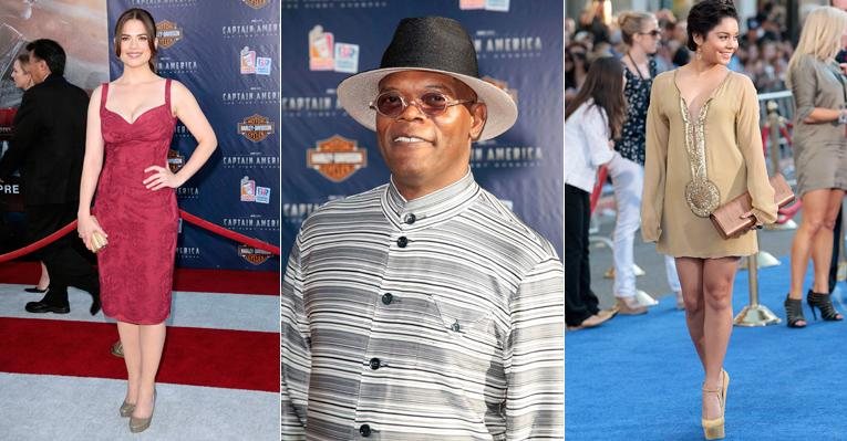 Hayley Atwell, Samuel L. Jackson e Vanessa Hudgens na première de ‘Captain America: The First Avenger’, em Hollywood - Reuters