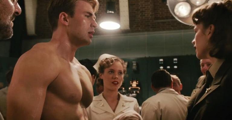 Chris Evans em cena de Capitão América - Reprodução