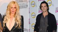 Lindsay Lohan e Spencer Falls - Reprodução/Getty Images