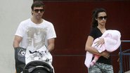 Macelo Faria com Camila e Felipa - Edson Teofilo/Photo Rio News