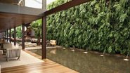 Jardim vertical do restaurante kaá, em são paulo, feita pela empresa quadro vivo, 11 3898-0013 [gicamesiara.com.br]. A técnica embeleza, refresca e deixa o ambiente mais ecológico - Divulgação