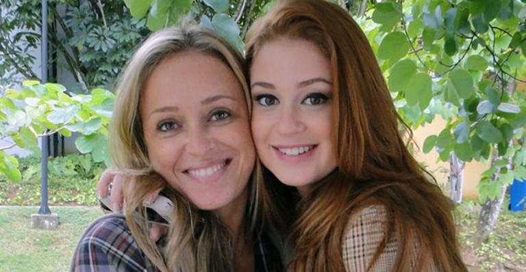 Marina Ruy Barbosa e a mãe, Gioconda - TV Globo