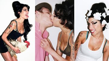 Amy Winehouse em diferentes poses no estúdio do fotógrafo Terry Richardson, em 2007 - Terry Richardson/Reprodução Blog Oficial