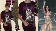 Justin Bieber veste camiseta com foto da namorada, Selena Gomez - The Grosby Group