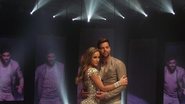 Claudia Leitte com Rick Martin durante as gravações do clipe para a música 'Samba' - Divulgação