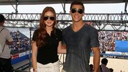 Marina Ruy Barbosa e Klebber Toledo em jogo de beach soccer - Raphael Mesquita / PhotoRioNews