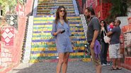 Alessandra Ambrosio na escadaria da Lapa - Marcio Honorato/Honopix