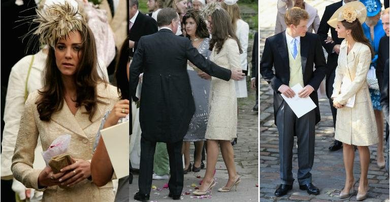 Kate Middleton em 2006 e, em 2011, com o mesmo modelito - Getty Images