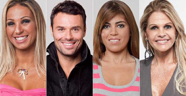 Monique Evans, Raquel Pacheco, François Teles e Valesca Popozuda estão na roça - Divulgação Record