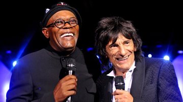 Samuel L Jackson e Ronnie Wood participam de evento para arrecadar fundos para Fundação - Getty Images