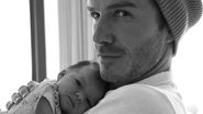 David Beckham com a pequena Harper - Reprodução Twitter