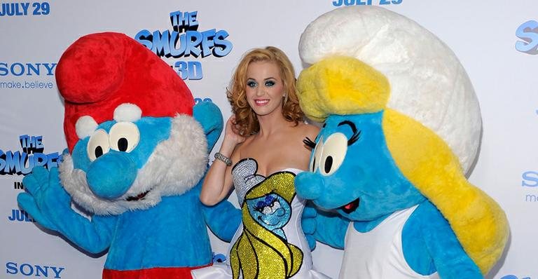 Katy Perry na pré-estreia de Os Smurfs - Getty Images