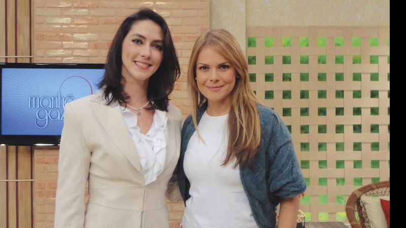 A dermatologista Fabiana Corio no programa de Carol Minhoto na TV Gazeta, SP.