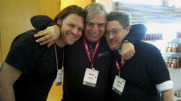 Os chefs Carlos Bertolazzi, Marcos Bassi e Benny Novak conferem o Paladar – Cozinha do Brasil, evento gastronômico em SP.