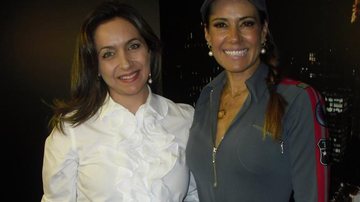 A dentista Luciana Saraiva e Solange Frazão na atração Em Forma da ClicTV.