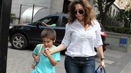 Maria Rita e o filho, Antônio, visitam Eliana na maternidade - Manuela Scarpa/Photo Rio News