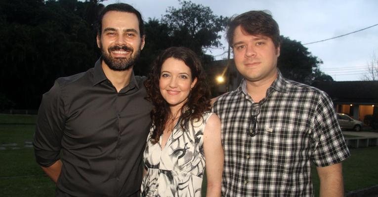 Carmo Dalla Vecchia, Larissa Maciel e o marido da atriz, André Surkamp - Raphael Mesquita/PhotoRioNews