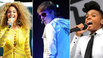 Beyoncé, Justin Bieber e Janelle Monáe - Getty Images