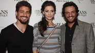 Cauã Reymond, Maria Fernanda Cândido e Rodrigo Lombardi em evento na Oscar Freire, em São Paulo - Orlando Oliveira e Amauri Nehn/AgNews