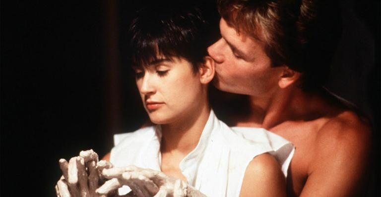 Cena do filme Ghost, com Demi Moore e Patrick Swayze - Reprodução