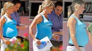 Cameron Diaz grava cenas de 'What To Expect When You're Expecting' com barriga postiça - Grosby Group