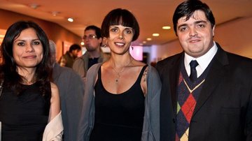 Carola Saavedra, Adriana Lisboa e José Luiz Herencia em premiação literária, em SP.