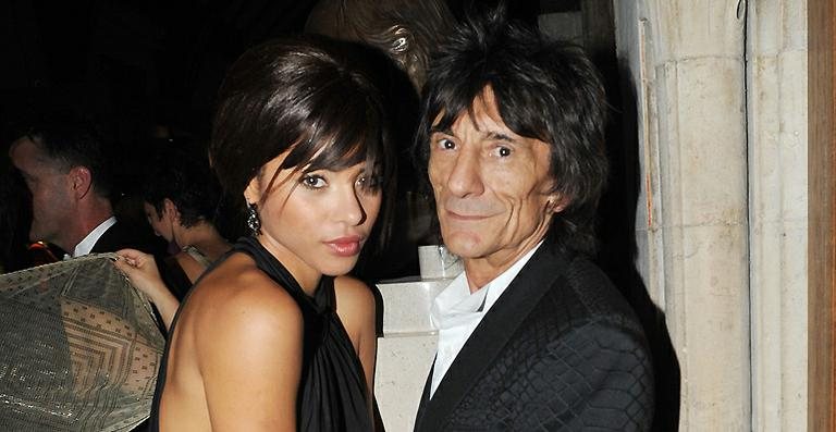 Ana Araújo e Ronnie Wood - Getty Images