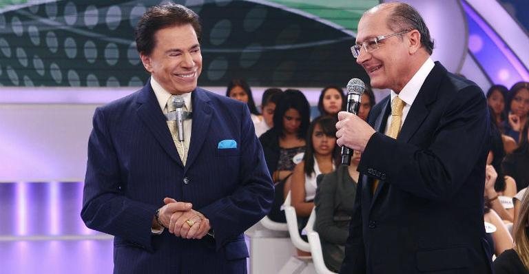 Silvio Santos recebe Geraldo Alckmin no SBT - Divulgação/ SBT