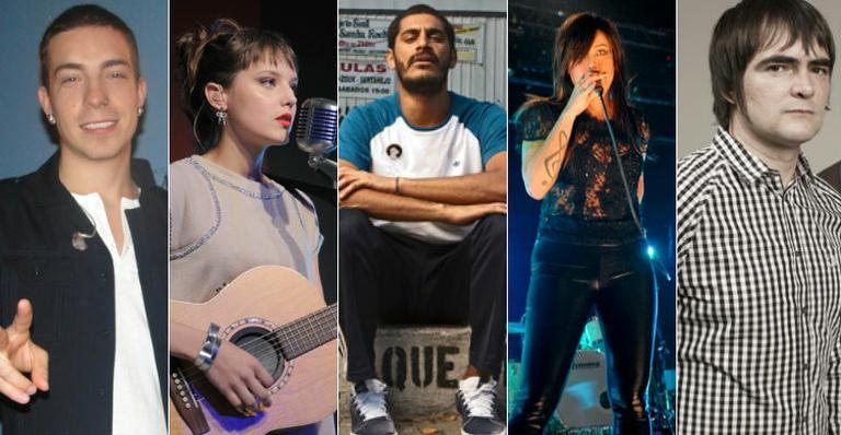 Di Ferrero, Mallu Magalhães, Criolo, Pitty e Samuel Rosa: indicados am VMB - Divulgação