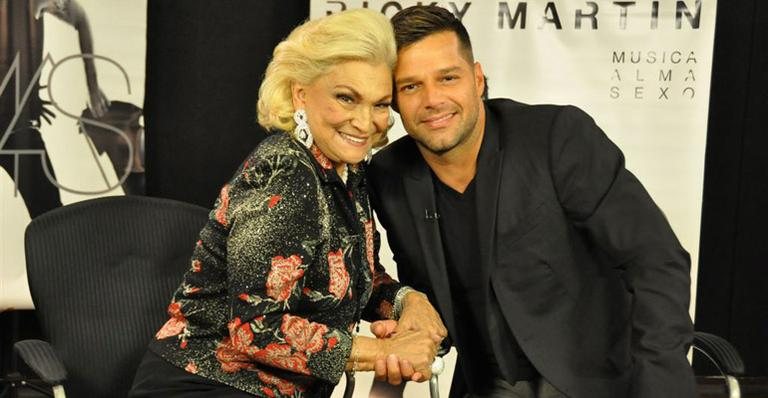 Hebe Camargo e Ricky Martin - WAYNE CAMARGO