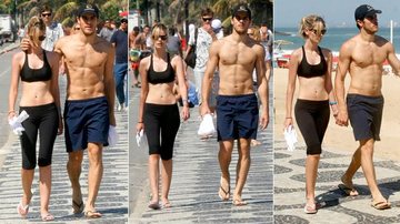 Yasmin Brunet e Evandro Soldati passeiam por Ipanema - Edson Teófilo / PhotoRio News