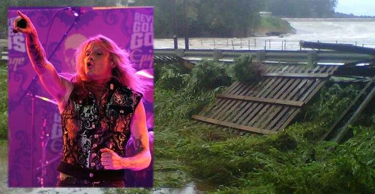 Sebastian Bach: entre as vítimas do Irene - Getty Images e Reprodução/Facebook