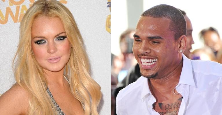 Lindsay Lohan e Chris Brown - Getty Images