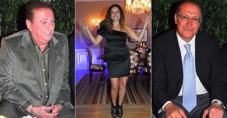 Raul Gil, Daniela Mercury e Geraldo Alckmin - Celso Akin / AgNews