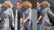 Cameron Diaz com cabelos enrolados em set de filmagens - Grosby Group