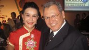 Lucélia Santos e Sidney Oliveira na festa de 10 anos da Câmara Brasil-China de Desenvolvimento Econômico.