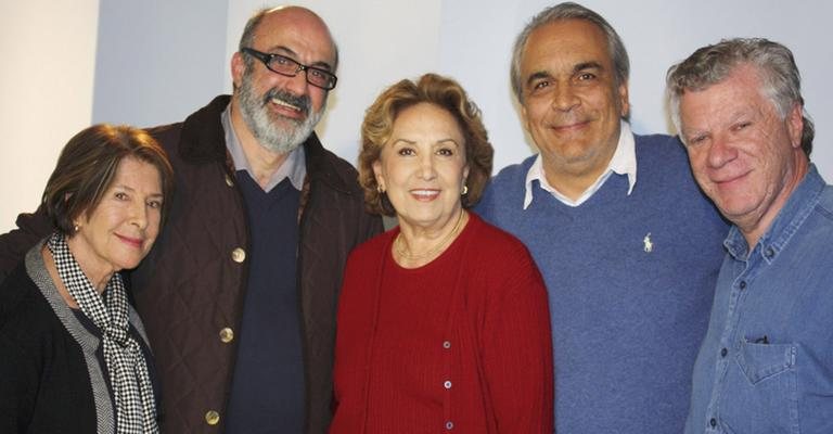 Eva Wilma prestigia congresso na Bahia entre Diva Mastroti, Valdir Cimino, Antônio Carlos Franchini e Bernardo Leber.